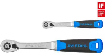 SW-Stahl Umschaltknarrensatz 1/4" und 1/2" schlanke Ausf&uuml;hrung 2-teilig (06026L)