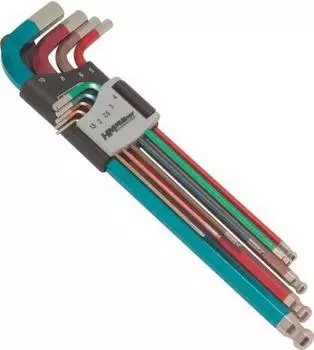 HM M&uuml;llner Kugelkopf-Sechskant-Stiftschl&uuml;sselsatz 9-tlg. 1,5-10mm (220CV)
