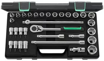 Stahlwille Steckschl&uuml;ssel-Sortiment 1/2" Vierkant 32-teilig (91161411)