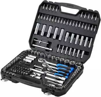 Draper HI-TORQ Metrisches Steckschlüssel- und Bit-Set 1/4" 3/8" 1/2" 188-teilig (24231)