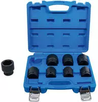 BGS 5240, Bgs Kraft-Steckschl&uuml;ssel-Einsatz-Satz - 3/4 - SW 22 - 38 mm - 8-tlg.