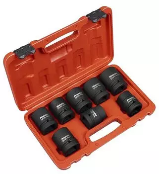 Sealey Premier Schlag-Steckschlüssel-Set 1" Vierkantantrieb, 8-teilig (AK889M)