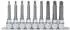 KS Tools CHROMEplus RIBE-Bit-Stecknuss-Satz 1/2
