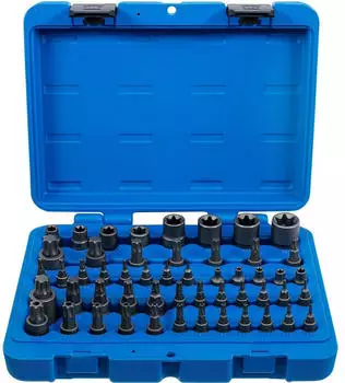 BGS Bit-Einsatz- und Steckschl&uuml;ssel-Einsatz-Satz E-Profil / T-Profil (Torx) (9839)