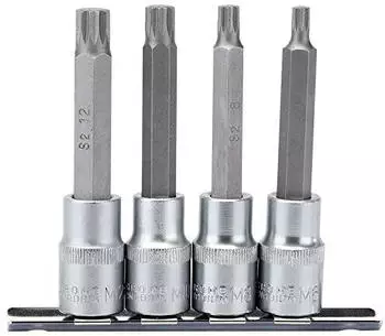 Draper Spline Steckschlüssel-Bit-Satz 1/2" Antrieb, 4-teilig (16350)