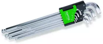 Toptul GAAL0922 Kugelkopf-Innensechskantschlüssel-Set 9-tlg. metrisch 1,5-10mm (GAAL0922)