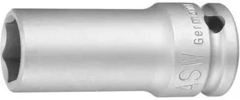 ASW Kraftschraubersteckschl&uuml;sseleinsatz 740 L 3/4" 6KT SW 22mm L.95mm