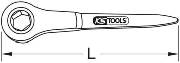 KS Tools BRONZEplus Bauknarre 6-kant mit Zentrierspitze 24mm (963.1109)