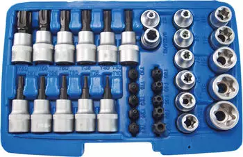 SW-Stahl Steckschl&uuml;sselsatz 3/8" 34-teilig mit Bits (04187L)