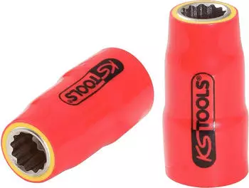 KS Tools Stecknuss 3/8" mit Schutzisolierung 12mm (117.3837)