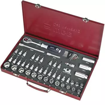 WGB Steckschl&uuml;ssel-Satz 2480 3/8" mit Umschaltknarre, 55-teilig (152490003)