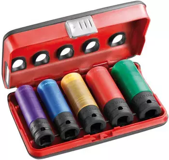 Facom NSI.3EL Schlag-Steckschl&uuml;ssel-Set 1/2" lang, verst&auml;rkt, 17-19-21mm (NSI.3EL)