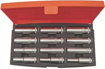 Bahco S1612L Steckschl&uuml;ssel-Satz 1/2" Tief 6-kant 10-21mm, 12-tlg. (S1612L)