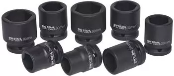 SW-Stahl IMPACT-Steckschl&uuml;sseleins&auml;tze 3/4" 22-38mm 8-teilig (07900L)