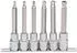 KS Tools CHROMEplus Bit-Stecknuss-Satz Innensechskant Kugelkopf 1/2