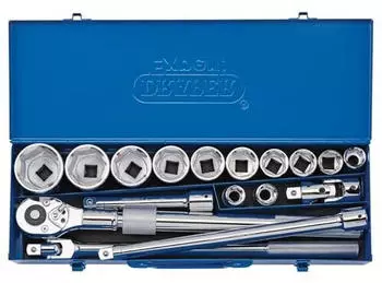 Draper MC17M/B 3/4" Antrieb Metrisches Steckschlüssel-Set, 17-teilig (16486)
