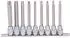 KS Tools CHROMEplus Bit-Stecknuss-Satz Torx 3/8