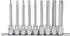 KS Tools CHROMEplus Bit-Stecknuss-Satz Torx 3/8
