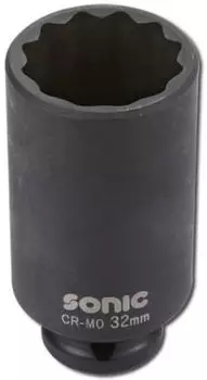 Sonic Schlag-Stecknuss 1/2" 30mm 12-kant tief (3398530)