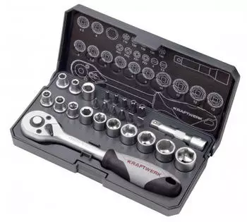 Kraftwerk Steckschl&uuml;ssel-Satz Basic 1/4" 26-teilig
