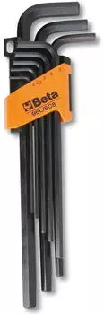 Beta Langes Sechskantschlüssel-Set 2-10mm, 8-teilig, schwarz (96L/SC8)