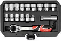 Yato Durchsteck Steckschl&uuml;sselsatz Knarrenkasten 1/2" 3/8" Ratschenkasten...