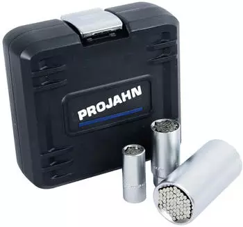 Projahn Universal-Steckschl&uuml;sselkoffer 3-tlg. 1/4" + 3/8" + 1/2" Kunststoff-Box (3062)