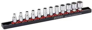Sonic Steckschl&uuml;sselsatz 1/4" 12-Kant (101201)