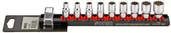 Sonic Steckschlüsselsatz 1/4" 9-teilig (100901)