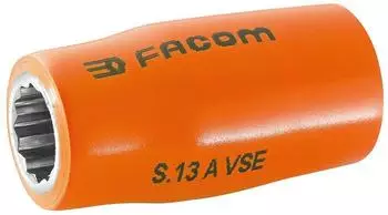 Facom Steckschl&uuml;sseleinsatz 1/2" 6-kant 12mm 1000V (S.12AVSE)
