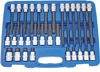 SW-Stahl Schraubendreheins&auml;tze 1/2 Zoll Innensechskant 5-19mm (04923L)