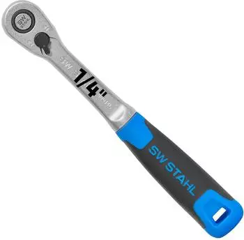 SW-Stahl Umschaltknarre 1/4" schlanke Ausf&uuml;hrung 72 Z&auml;hne (06014L)