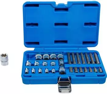 BGS Bit- und Steckschl&uuml;ssel-Satz E-Profil / T-Profil (Torx), 30-tlg. (5025)