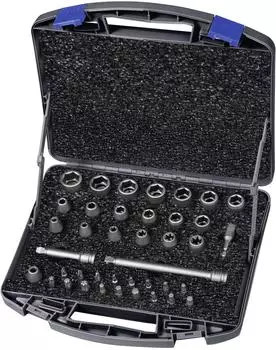 ASW 710 KS 40 OL Kraftsteckschl&uuml;sselsatz 40-tlg. 3/8 Zoll 6-kant/i6-kant/T/E/PH/XZN (710 KS 40 OL)