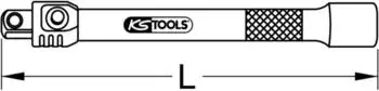 KS Tools CHROMEplus 3/8" Verl&auml;ngerung mit Verriegelung, 150mm (919.3804)