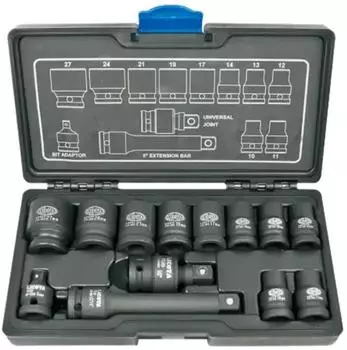 Boni-Shop Steckschl&uuml;sselsatz 1/2 Zoll, 13-teilig, Cr-Mo (DD-ASA-40006)