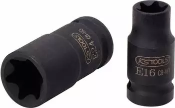 KS Tools Torx-E-Kraft-Stecknuss 3/8", kurz, E4 (515.0970)