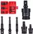 LuxusKollektion Stecknuss-Adapter-Set 6-teilig mit Kardangelenk 1/4