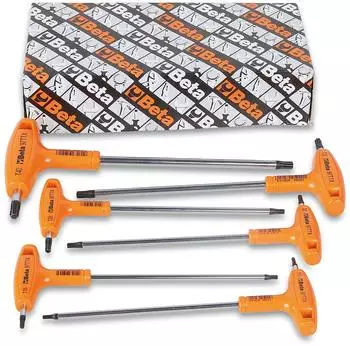Beta 97TTX/S6 Torx-T-Schl&uuml;ssel Satz, 6-tlg., Chrom-Vanadium (000970791)