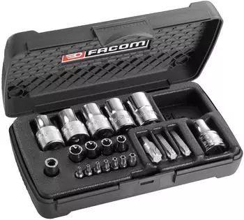 Facom Steckschl&uuml;ssel-Set 1/4" mit Torx-Bits, 19-tlg. (RSX.19BPB)