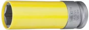 ASW Kraft-Steckschl&uuml;sseleinsatz 1/2" 19x85mm mit Kunststoff-H&uuml;lse, 6-kant