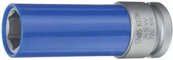 ASW Kraft-Steckschl&uuml;sseleinsatz 1/2" 17x85mm mit Kunststoff-H&uuml;lse, 6-kant