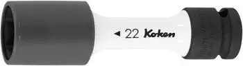 Contorion IMPACT-Steckschl&uuml;sseleinsatz 6-kant 1/2 Zoll d&uuml;nnwandig 19mm mit Kunststoffh&uuml;lse