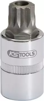 KS Tools Bit-Stecknuss XZN mit Stirnlochbohrung 1/2" M16 110mm (911.5392)