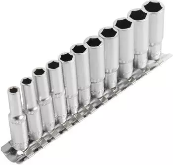 TECPO Steckschl&uuml;ssel-Satz Zoll 3/16"-1/2" CR-V (300188)