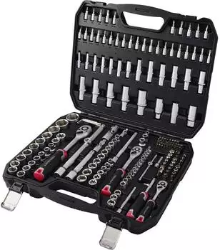 Toolcraft Bit- und Steckschl&uuml;ssel-Set 1/2", 1/4", 3/8", 179-teilig (TO-10674594)
