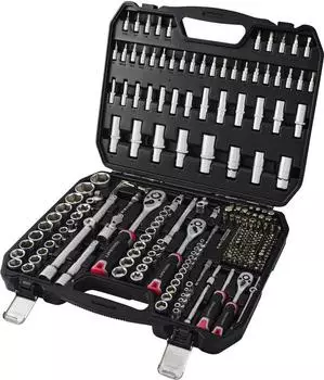 Toolcraft Bit- und Steckschl&uuml;ssel-Set 1/2", 1/4", 3/8", 255-teilig (TO-10674603)