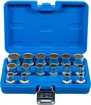 BGS Steckschlüssel-Einsatz-Satz Zwölfkant 8-24mm 1/2" 16-tlg. (2226)