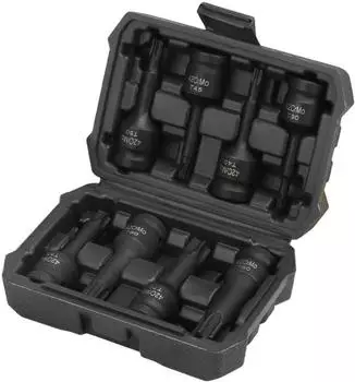 LuxusKollektion Schlagschrauber Torx Nüsse Set 8-teilig, 1/2" T30-T80, CR-MO