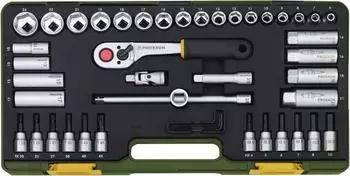 Proxxon Steckschl&uuml;sselsatz mit Kn&uuml;ppelratsche 3/8" 47-tlg.